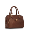 Bauletto in pelle con tracolla removibile The Bridge Story Donna – Marrone/Oro