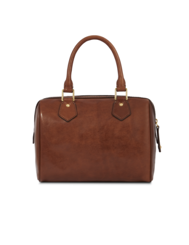 Bauletto in pelle con tracolla removibile The Bridge Story Donna – Marrone/Oro - foto 3