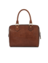 Bauletto in pelle con tracolla removibile The Bridge Story Donna – Marrone/Oro