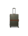 Trolley medio in pelle e policarbonato The Bridge Story Viaggio Trunks – Foresta/Marrone