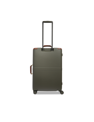 Trolley medio in pelle e policarbonato The Bridge Story Viaggio Trunks – Foresta/Marrone - foto 3