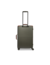 Trolley medio in pelle e policarbonato The Bridge Story Viaggio Trunks – Foresta/Marrone