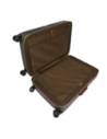 Trolley medio in pelle e policarbonato The Bridge Story Viaggio Trunks – Foresta/Marrone