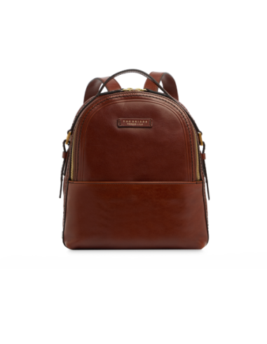 Zaino donna in pelle The Bridge Pearl District – Marrone/Oro - foto 1