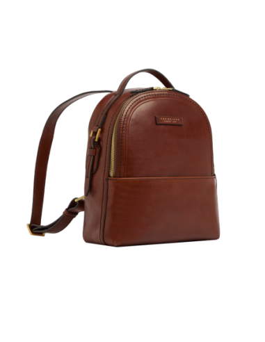 Zaino donna in pelle The Bridge Pearl District – Marrone/Oro - foto 2