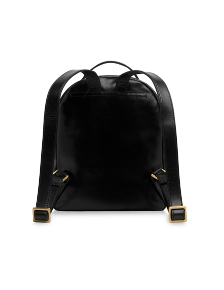 Zaino donna in pelle The Bridge Pearl District – Nero/Oro - foto 3