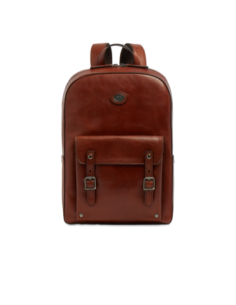 Zaino porta PC uomo in pelle una zip The Bridge Galileo – Marrone/Rutenio - foto 1