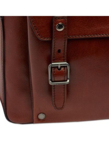 Zaino porta PC uomo in pelle una zip The Bridge Galileo – Marrone/Rutenio - foto 6
