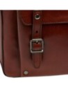 Zaino porta PC uomo in pelle una zip The Bridge Galileo – Marrone/Rutenio