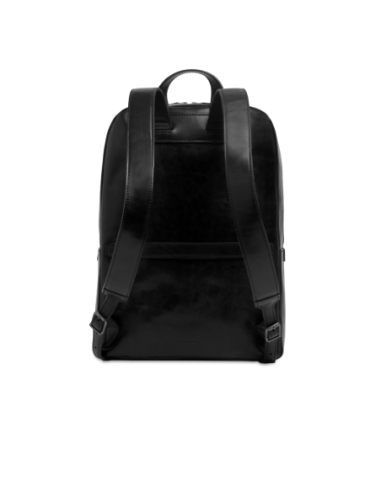 Zaino porta PC uomo in pelle una zip The Bridge Galileo – Nero/Rutenio - foto 3