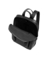 Zaino porta PC uomo in pelle una zip The Bridge Galileo – Nero/Rutenio