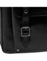 Zaino porta PC uomo in pelle una zip The Bridge Galileo – Nero/Rutenio