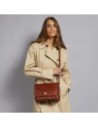 Borsa a tracolla in pelle a scomparti 26 cm The Bridge Story Donna – Marrone/Oro Borsa a tracolla in pelle a scomparti 26 cm The Bridge Story Donna – Marrone/Oro