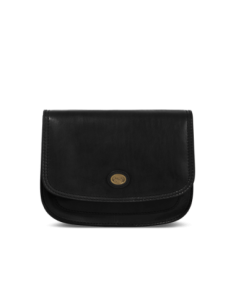 Borsa a tracolla in pelle a scomparti 27 cm The Bridge Story Donna – Nero/Oro - foto 1