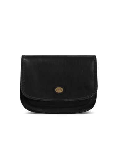 Borsa a tracolla in pelle a scomparti 27 cm The Bridge Story Donna – Nero/Oro - foto 1