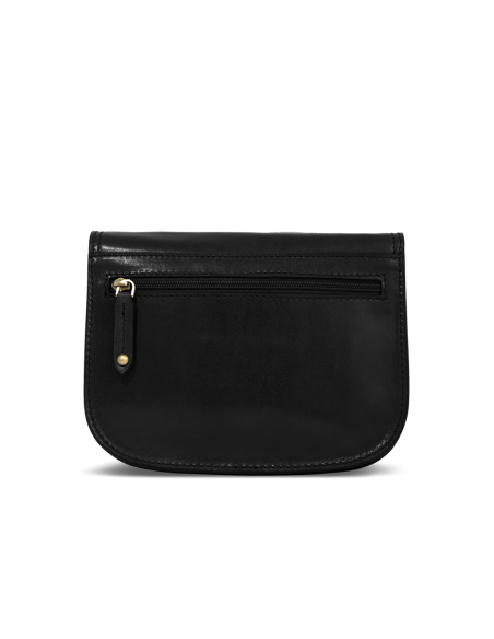 Borsa a tracolla in pelle a scomparti 27 cm The Bridge Story Donna – Nero/Oro - foto 3