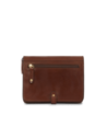 Borsa a tracolla piccola in pelle a scomparti The Bridge Story Donna – Marrone/Oro