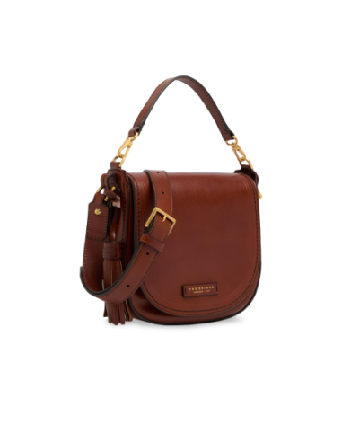 Borsa a tracolla in pelle con manico removibile The Bridge Pearl District – Marrone/Oro - foto 2