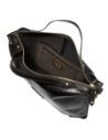 Borsa a tracolla in pelle con zip taglia L The Bridge Icons – Nero/Oro