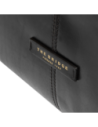 Borsa a tracolla in pelle con zip taglia L The Bridge Icons – Nero/Oro