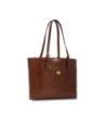 Borsa shopper in pelle con zip The Bridge Story Donna – Marrone/Oro Borsa shopper in pelle con zip The Bridge Story Donna – Marrone/Oro