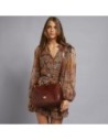 Borsa a tracolla in pelle con zip The Bridge Story Donna – Marrone/Oro Borsa a tracolla in pelle con zip The Bridge Story Donna – Marrone/Oro