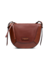 Borsa a tracolla piccola in pelle The Bridge Fedora – Marrone/Oro Borsa a tracolla piccola in pelle The Bridge Fedora – Marrone/Oro