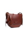 Borsa a tracolla piccola in pelle The Bridge Fedora – Marrone/Oro Borsa a tracolla piccola in pelle The Bridge Fedora – Marrone/Oro