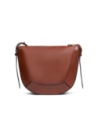 Borsa a tracolla piccola in pelle The Bridge Fedora – Marrone/Oro Borsa a tracolla piccola in pelle The Bridge Fedora – Marrone/Oro