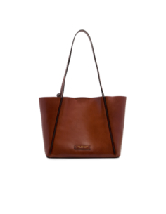 Borsa shopper in pelle con pochette coordinata The Bridge Icons – Marrone/Oro - foto 1