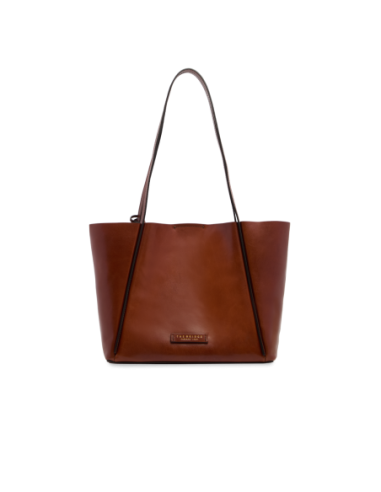 Borsa shopper in pelle con pochette coordinata The Bridge Icons – Marrone/Oro - foto 1