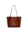 Borsa shopper in pelle con pochette coordinata The Bridge Icons – Marrone/Oro