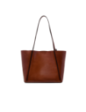 Borsa shopper in pelle con pochette coordinata The Bridge Icons – Marrone/Oro