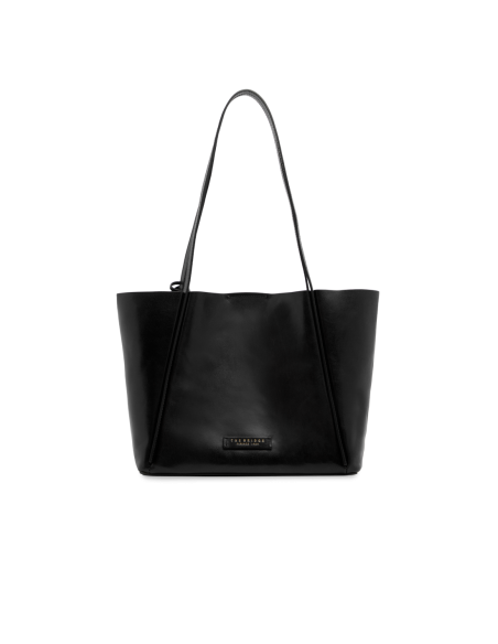 Borsa shopper in pelle con pochette coordinata The Bridge Icons – Nero/Oro - foto 1