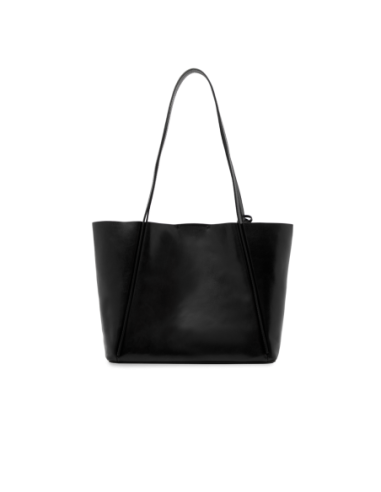 Borsa shopper in pelle con pochette coordinata The Bridge Icons – Nero/Oro - foto 3