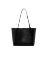 Borsa shopper in pelle con pochette coordinata The Bridge Icons – Nero/Oro
