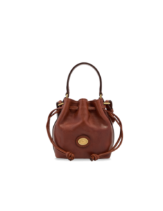 Borsa secchiello mini in pelle con tracolla The Bridge Story Donna – Marrone/Oro - foto 1