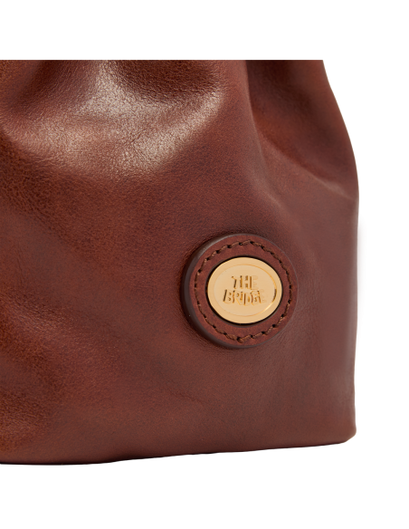 Borsa secchiello mini in pelle con tracolla The Bridge Story Donna – Marrone/Oro - foto 5