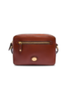 Borsa a tracolla uomo in pelle con zip frontale The Bridge Story Uomo – Marrone/Oro