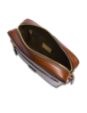 Borsa a tracolla uomo in pelle con zip frontale The Bridge Story Uomo – Marrone/Oro