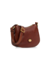 Borsa a tracolla piccola in pelle con zip The Bridge Story Donna – Marrone/Oro Borsa a tracolla piccola in pelle con zip The Bridge Story Donna – Marrone/Oro