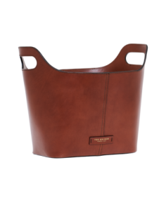 Porta oggetti in pelle The Bridge Life Style – Marrone/Oro - foto 1