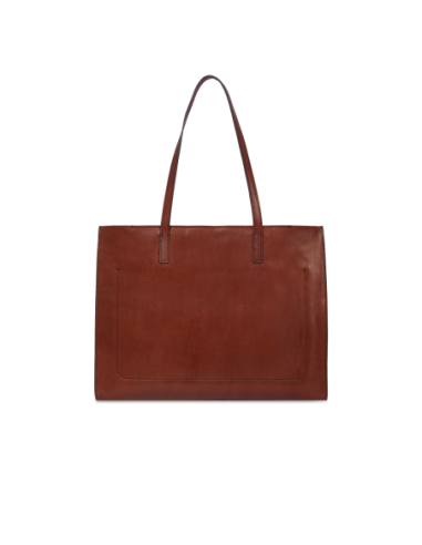 Borsa shopper in pelle The Bridge Mirra – Marrone/Oro - foto 3