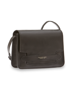 Borsa a tracolla media in pelle The Bridge Lucrezia – Nero/Oro - foto 1