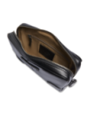 Pochette uomo in pelle con zip The Bridge Vespucci – Nero/Rutenio