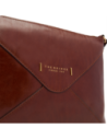 Borsa a tracolla a busta in pelle con zip The Bridge Frida – Marrone/Oro Borsa a tracolla a busta in pelle con zip The Bridge Frida – Marrone/Oro