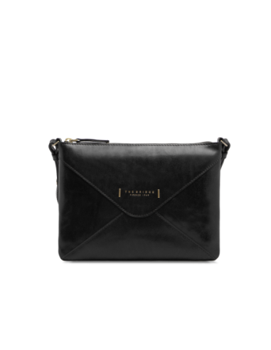 Borsa a tracolla a busta in pelle con zip The Bridge Frida – Nero/Oro - foto 1