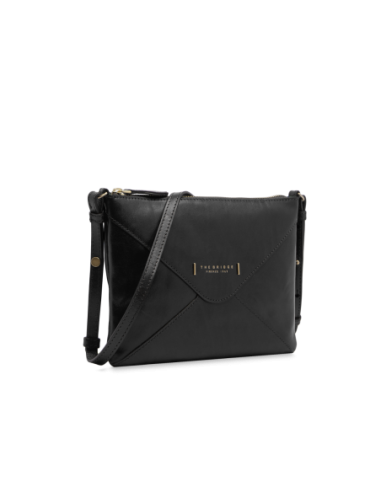 Borsa a tracolla a busta in pelle con zip The Bridge Frida – Nero/Oro - foto 2