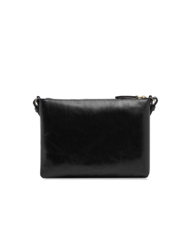 Borsa a tracolla a busta in pelle con zip The Bridge Frida – Nero/Oro - foto 3