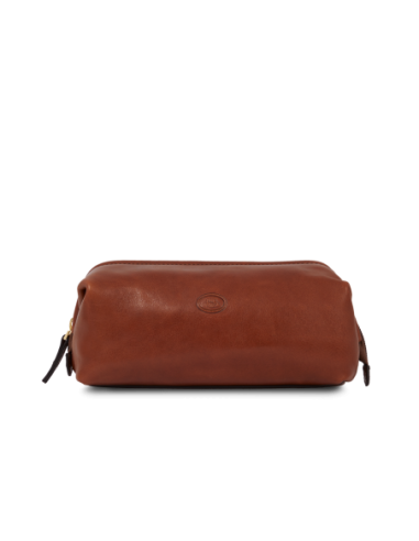 Beauty case in pelle The Bridge Story Viaggio – Marrone/Oro - foto 1